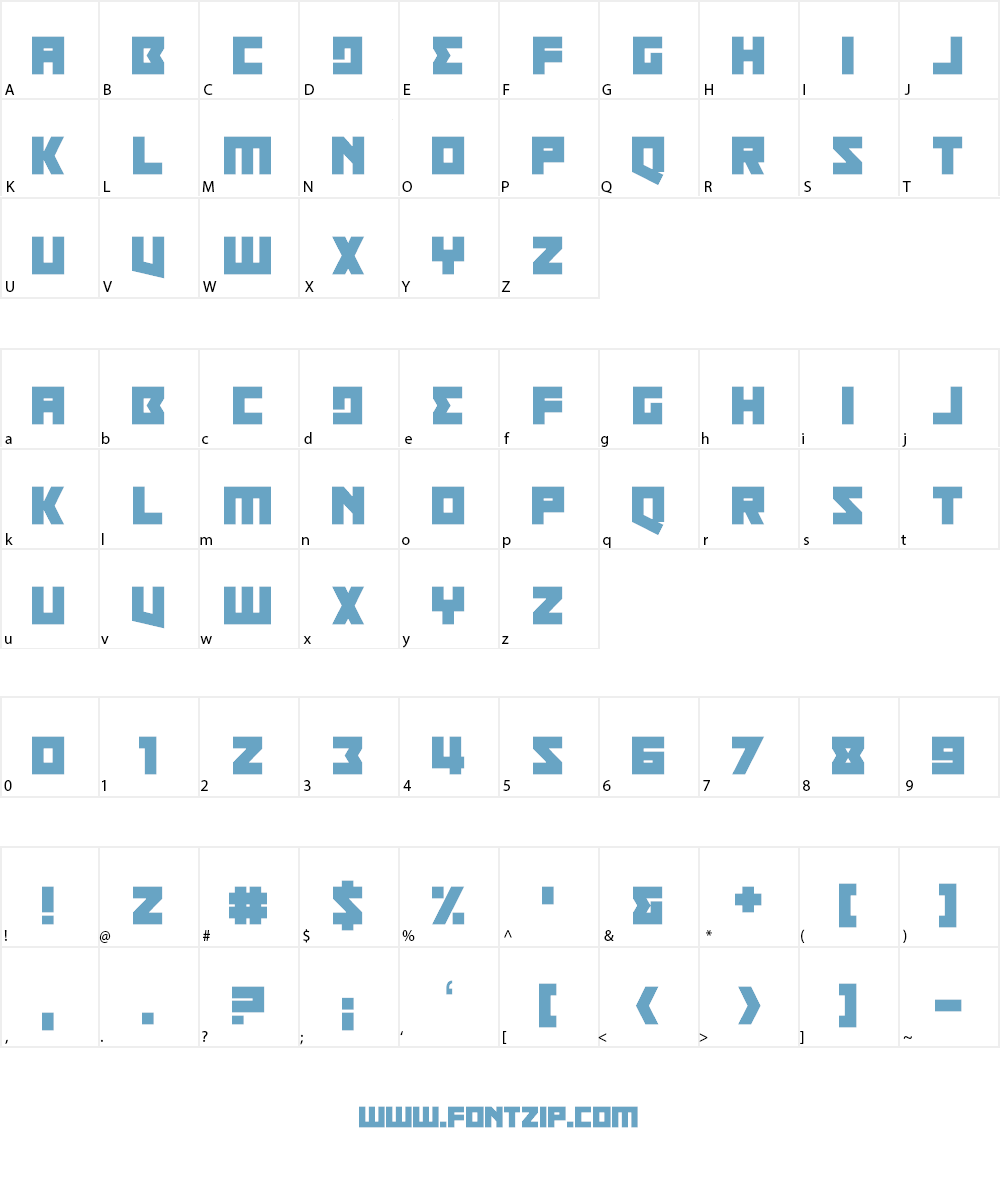 Qui Finn Font Character